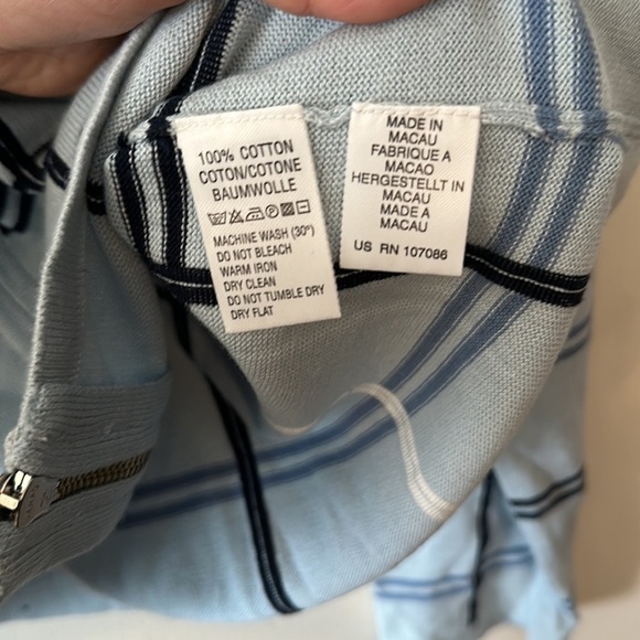 PAUL Smith Jeans Vintage Plaid Striped Zip-Up Cardigan - Picture 6 of 8